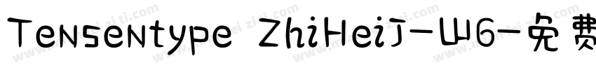 Tensentype ZhiHeiJ-W6字体转换